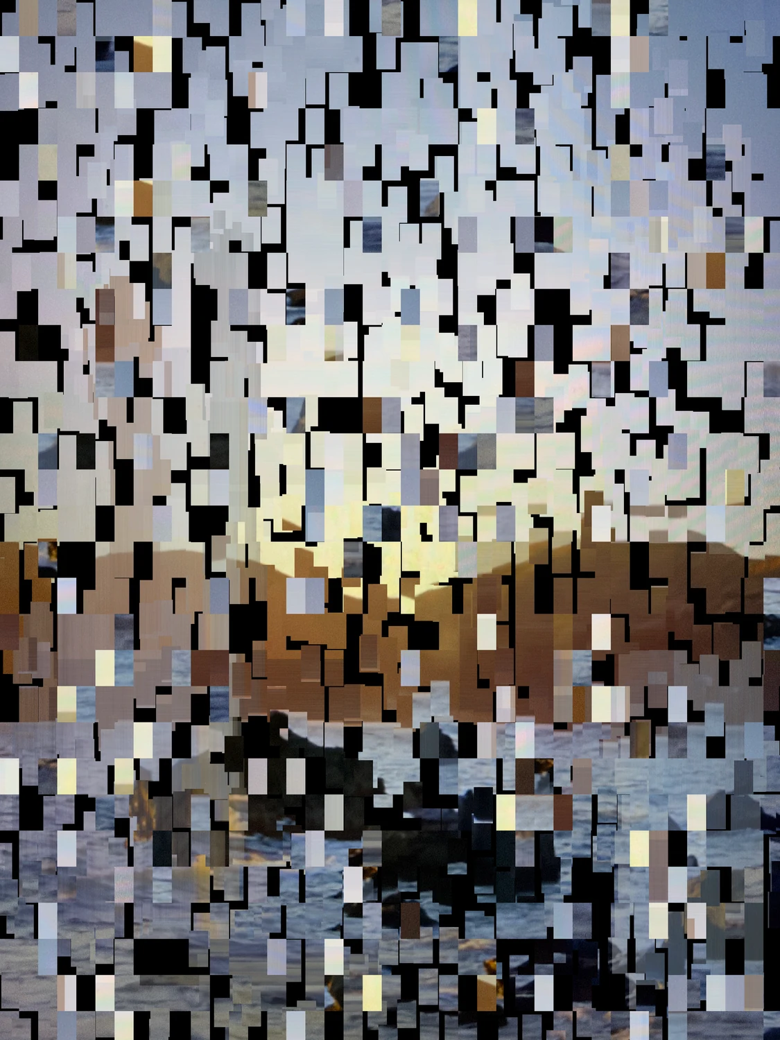 ブロック状のGlitch加工例