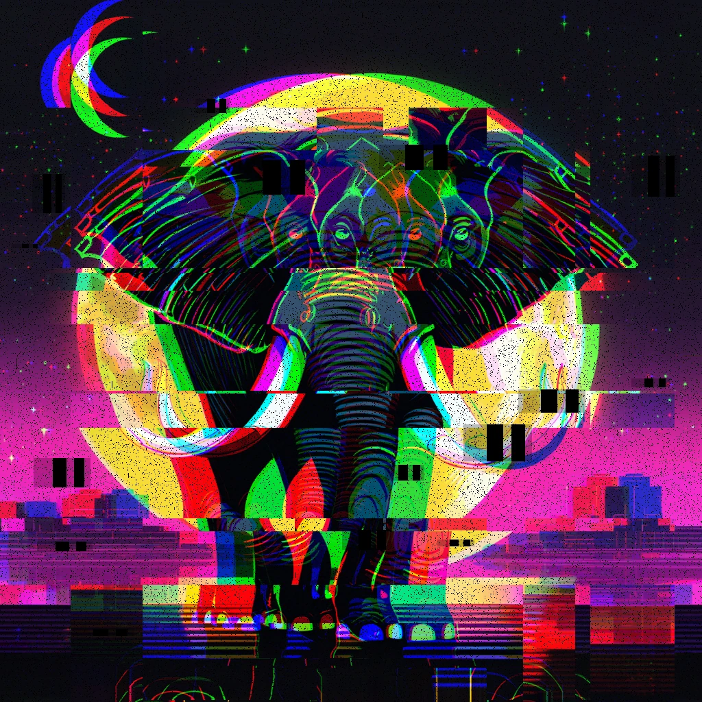 GLITCH IMAGE SYNTHESIZERの加工例