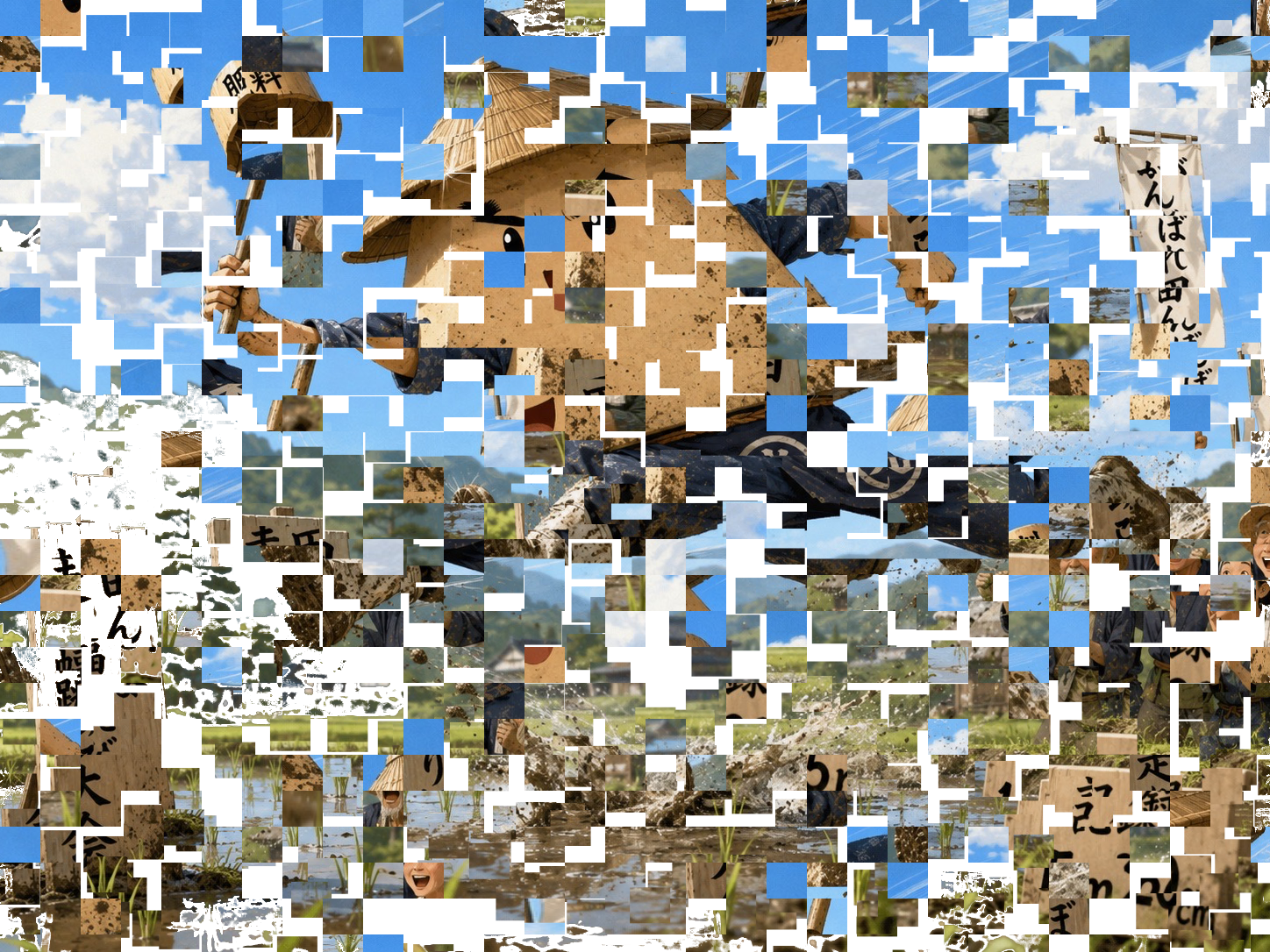 背景透明PNGとして保存した実際のGLITCH出力例