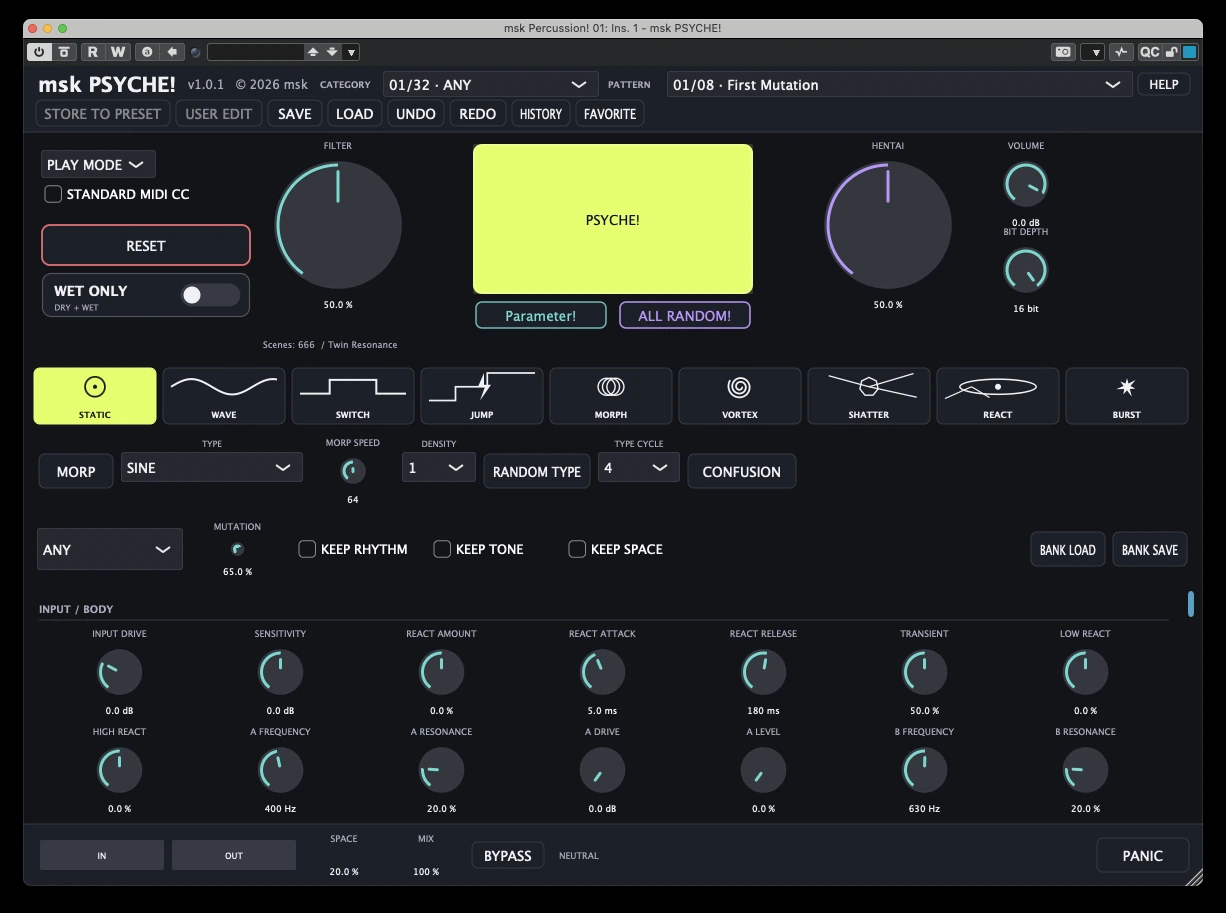 msk PSYCHE! v1.0.1 actual interface